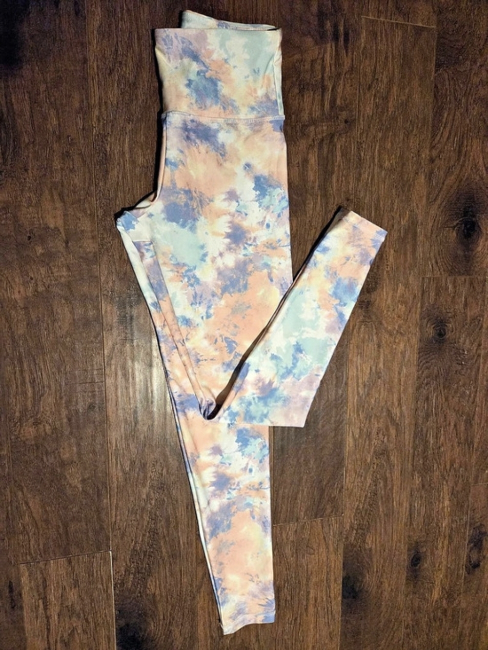 Forever 21 Tie-Dye Leggings in Blue & Pink Like New